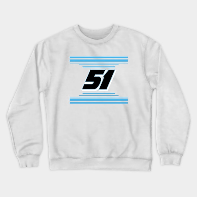 Jeremy Clements #51 2024 NASCAR Design Crewneck Sweatshirt by AR Designs 